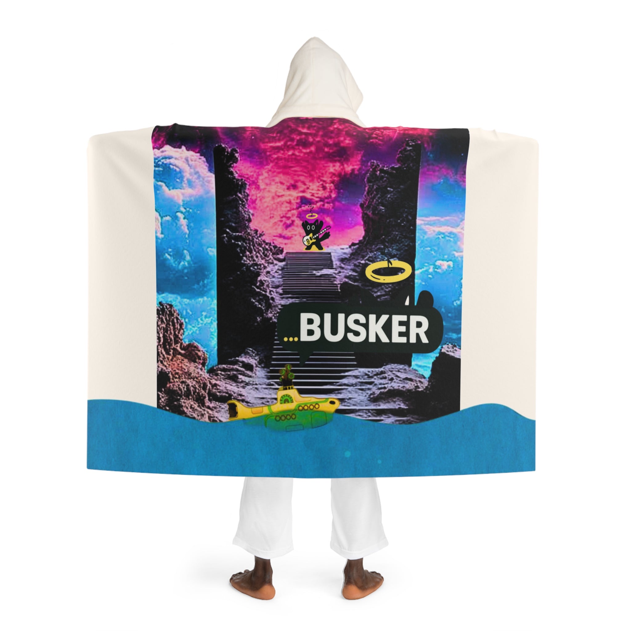 Cozy Hooded Sherpa Fleece Blanket, Perfect for Movie Nights, Gifts for Her, Warm Winter Wrap, Ideal for Home Decor, Unique Blanket