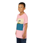 Whimsical Youth Tee with 'Busker' Design, Fun Gift, Summer Style, Music Lovers, Kid's Fashion, Creative Apparel