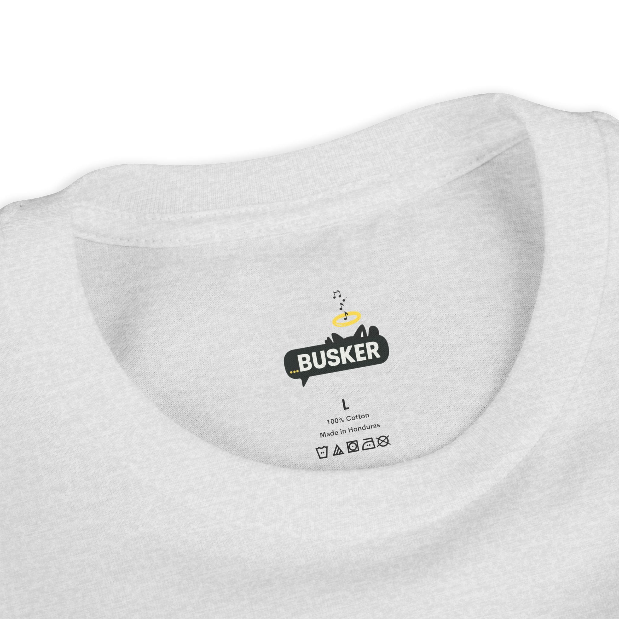 Colorful Youth Short Sleeve Tee - "Busker" Graphic Art Top