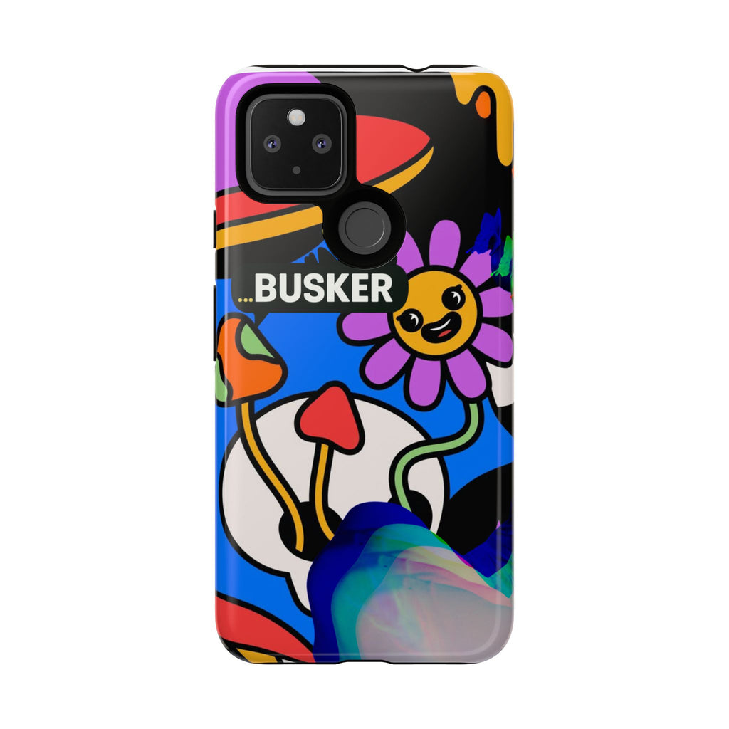 Colorful Phone Case, Cute Phone Accessories, Gift for Music Lovers, Fun Tech Gear, Unique Floral Design Case