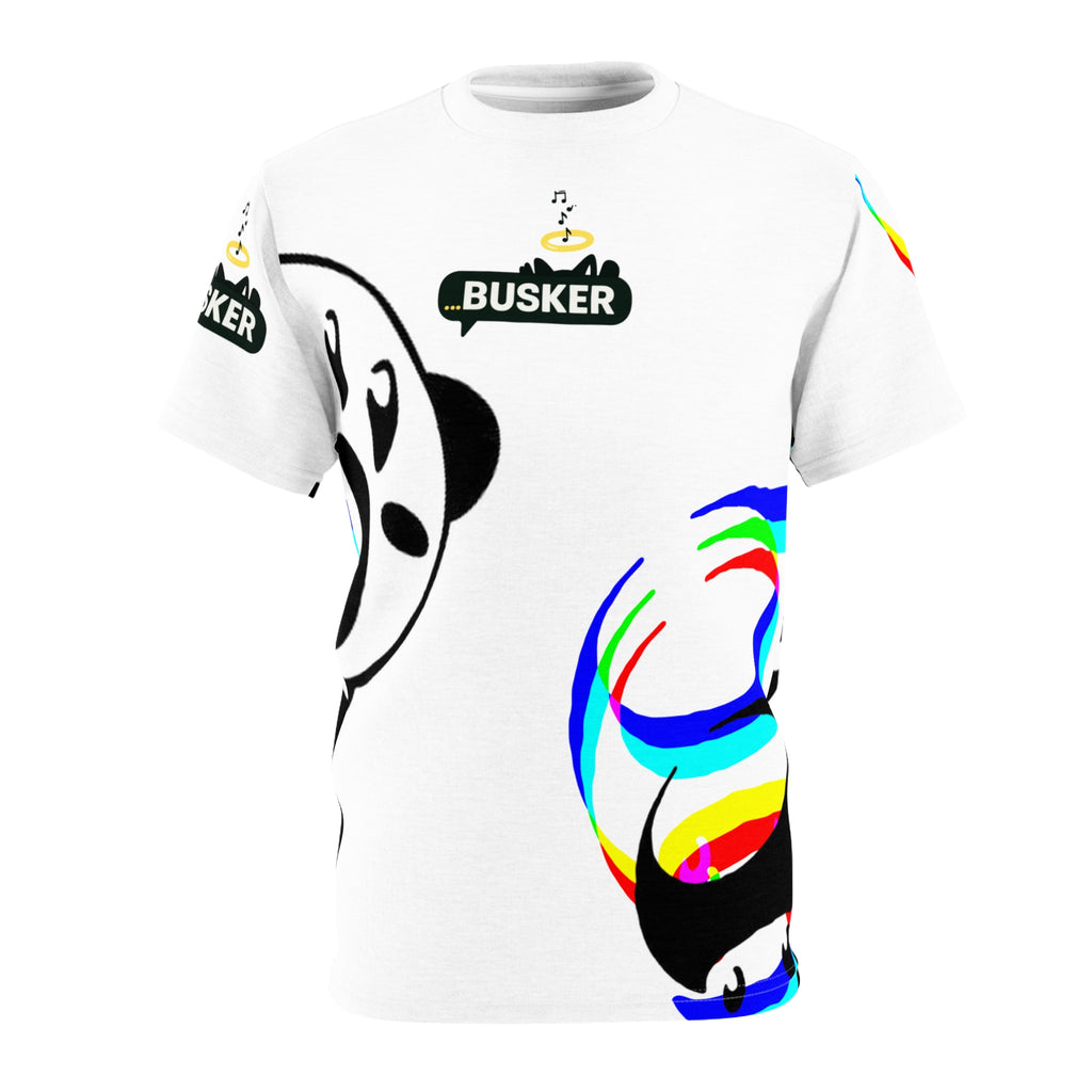 Rainbow Panda Unisex Tee, Fun Graphic T-Shirt for Animal Lovers, Stylish Casual Wear, Perfect Gift for Friends, Summer Fashion