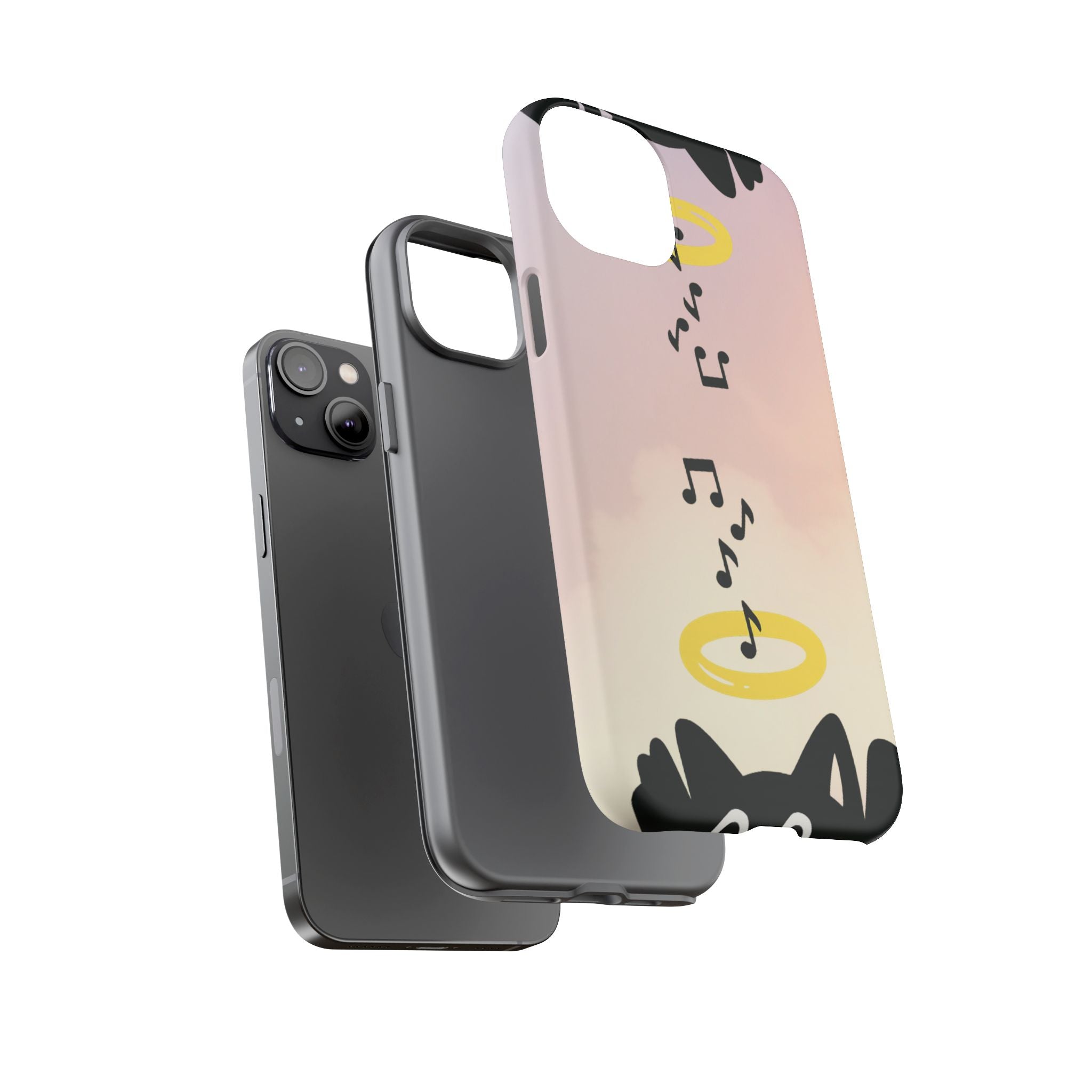 Cute Animal Phone Case, Tough Phone Cover for Pet Lovers, Gifts for Birthdays, Holidays, Music Lovers, Fun Tech Accessories