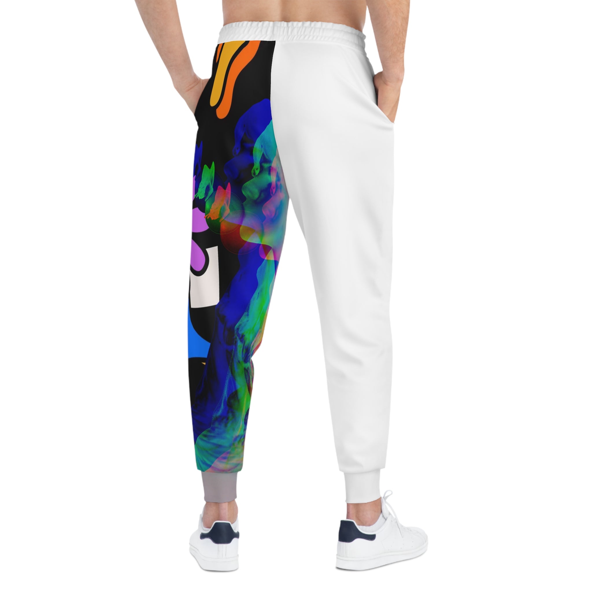 Vibrant Artistic Joggers, Comfortable Athleisure Pants for Artists, Festival Wear, Street Style, Gift for Creative Souls