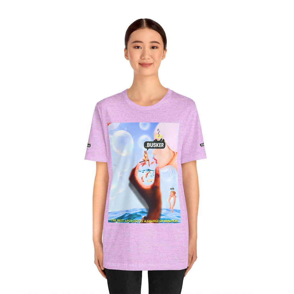 Busker Vibe Unisex Jersey Tee – Colorful Artistic Design for Summer Fun