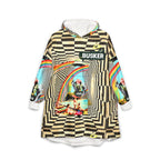 Colorful Unisex Hooded Blanket with Busker Design