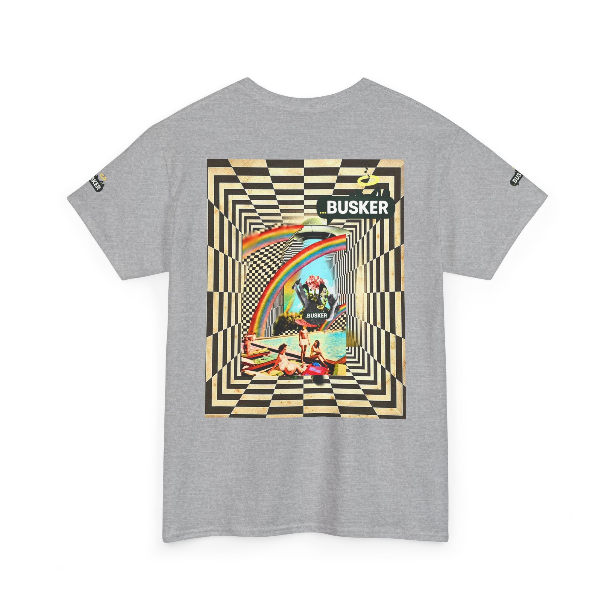 Retro Busker Graphic Tee - Unisex Heavy Cotton