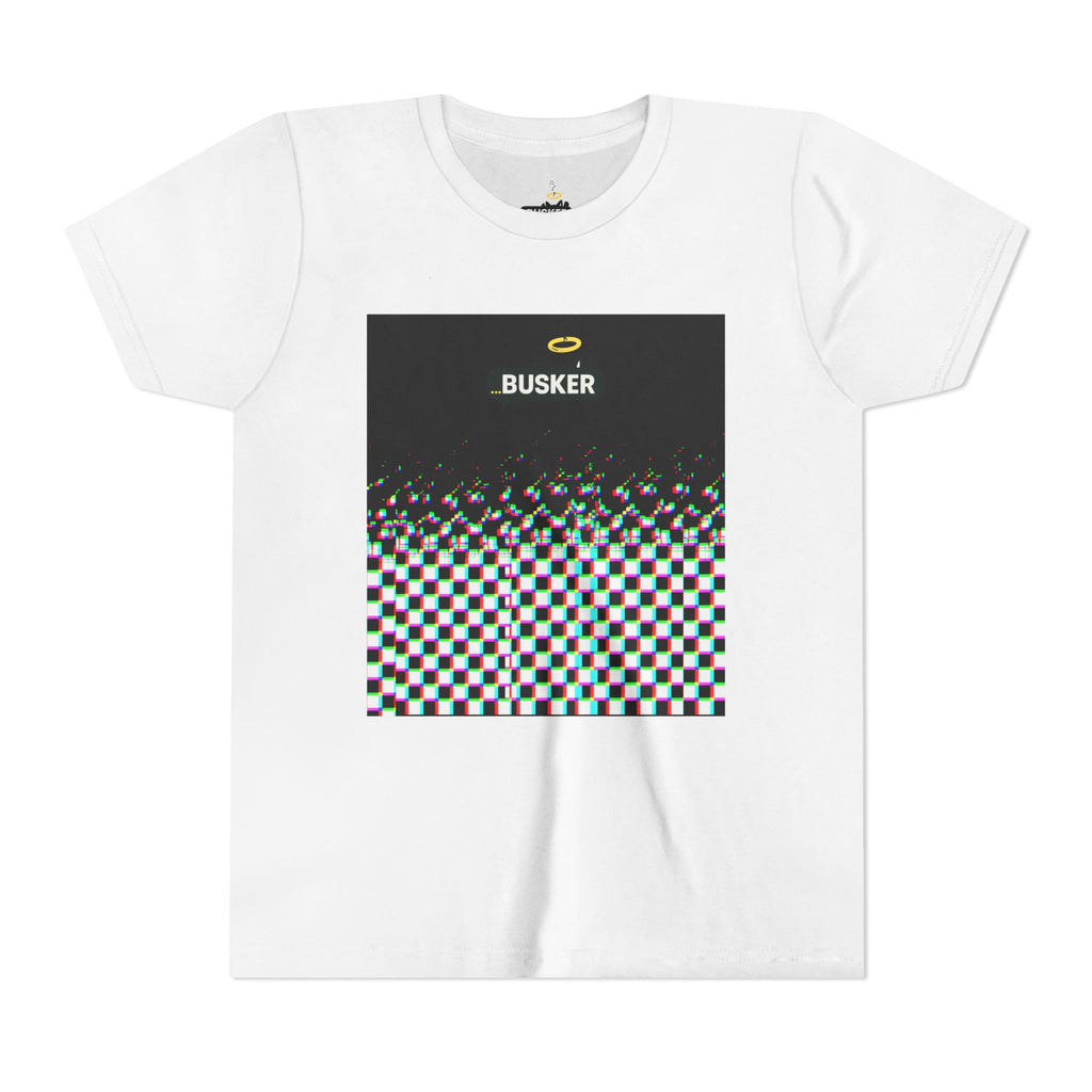 Cool Busker Youth Tee, Street Style Youth T-Shirt, Graphic Tee for Kids, Hipster Summer Shirt, Unique Gift for Young Musicians