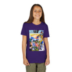 Colorful Youth Short Sleeve Tee - "Busker" Graphic Art Top