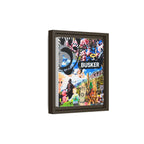 Busker Collage Matte Canvas Print — Framed Multi‑Color Wall Art