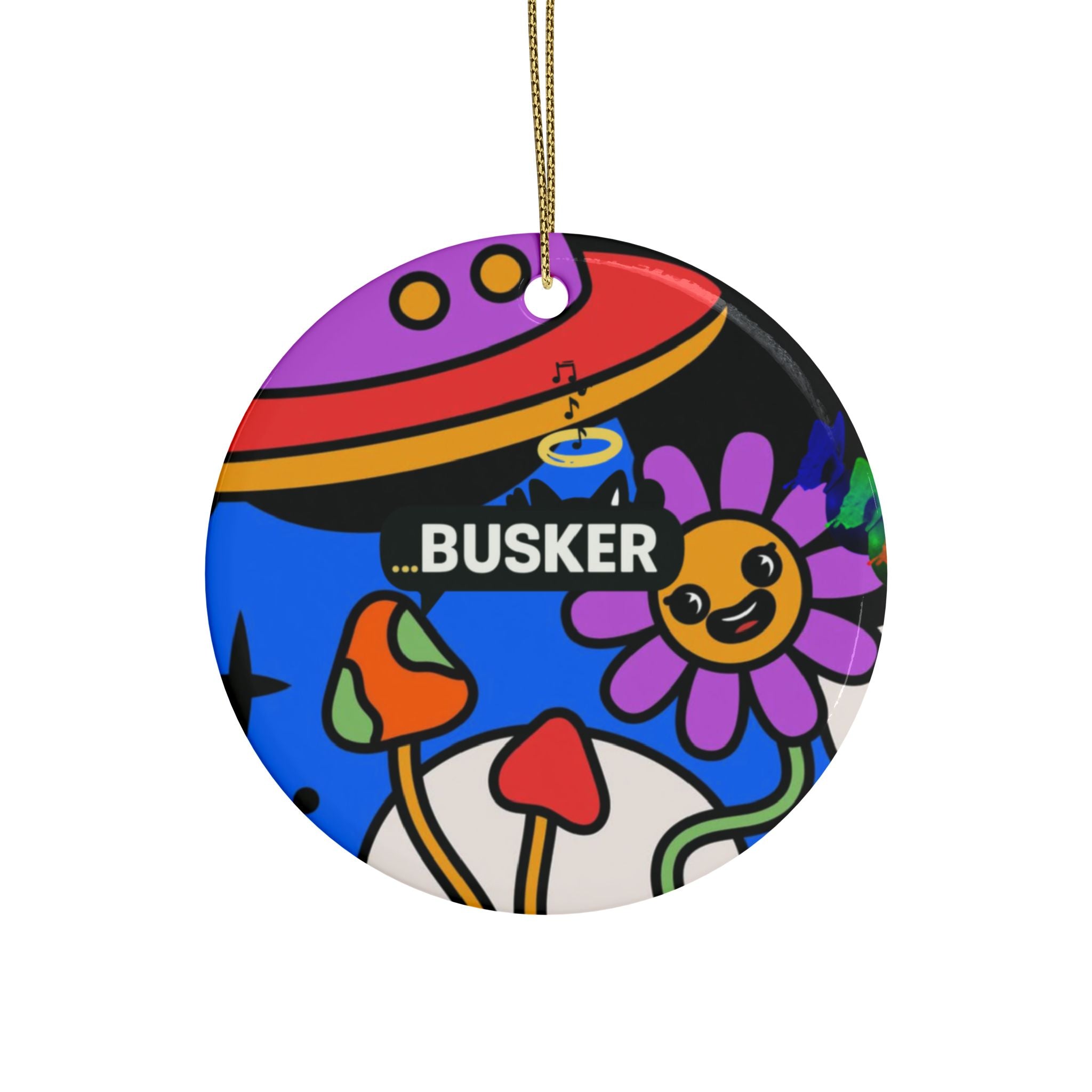 Colorful Heart-Shaped Ceramic Ornaments, Fun Holiday Decor, Unique Gifts, Festive Tree Decorations, Vibrant Art for Celebrations