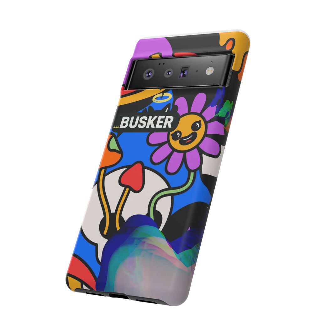 Colorful Phone Case, Cute Phone Accessories, Gift for Music Lovers, Fun Tech Gear, Unique Floral Design Case