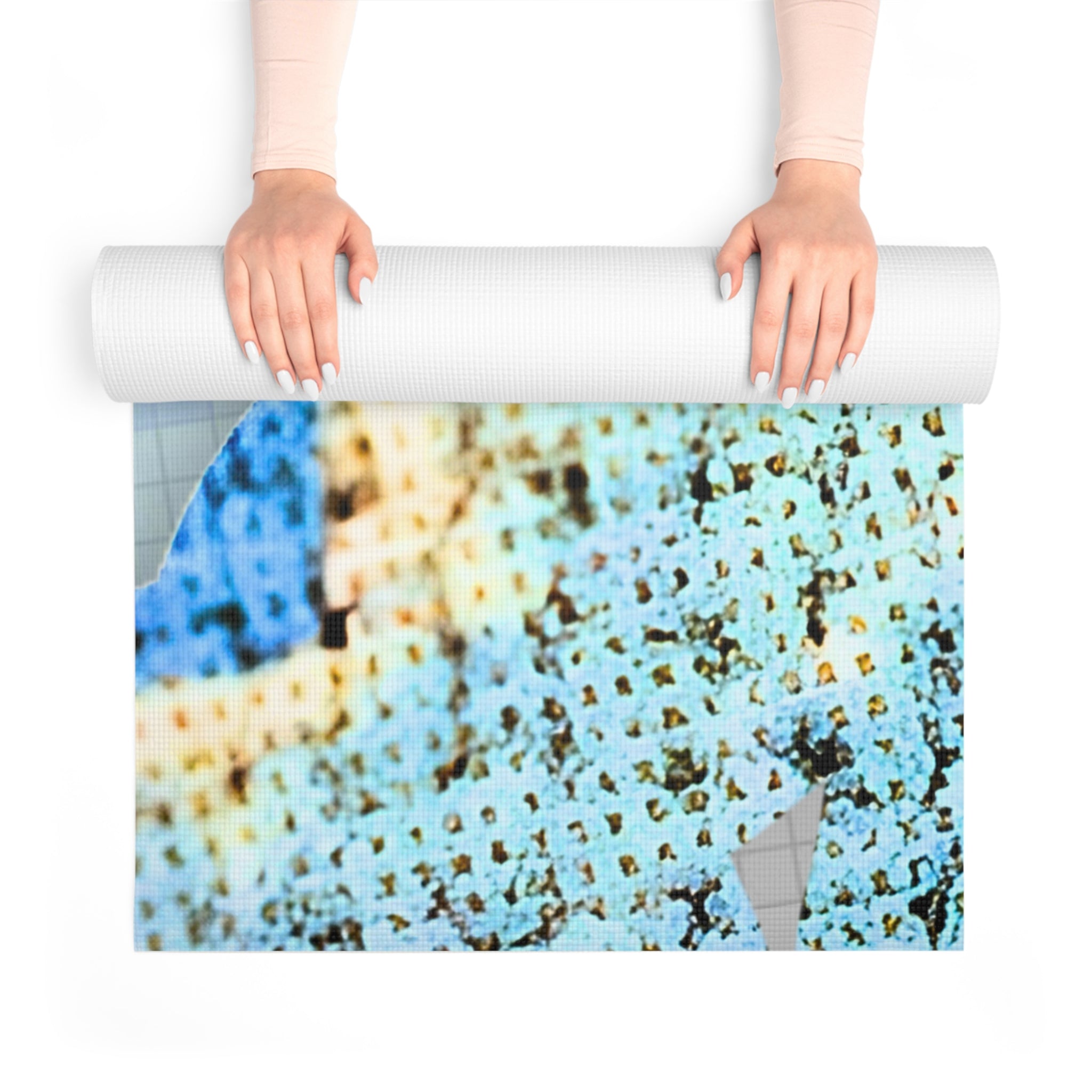 Artistic Foam Yoga Mat with Busker Design