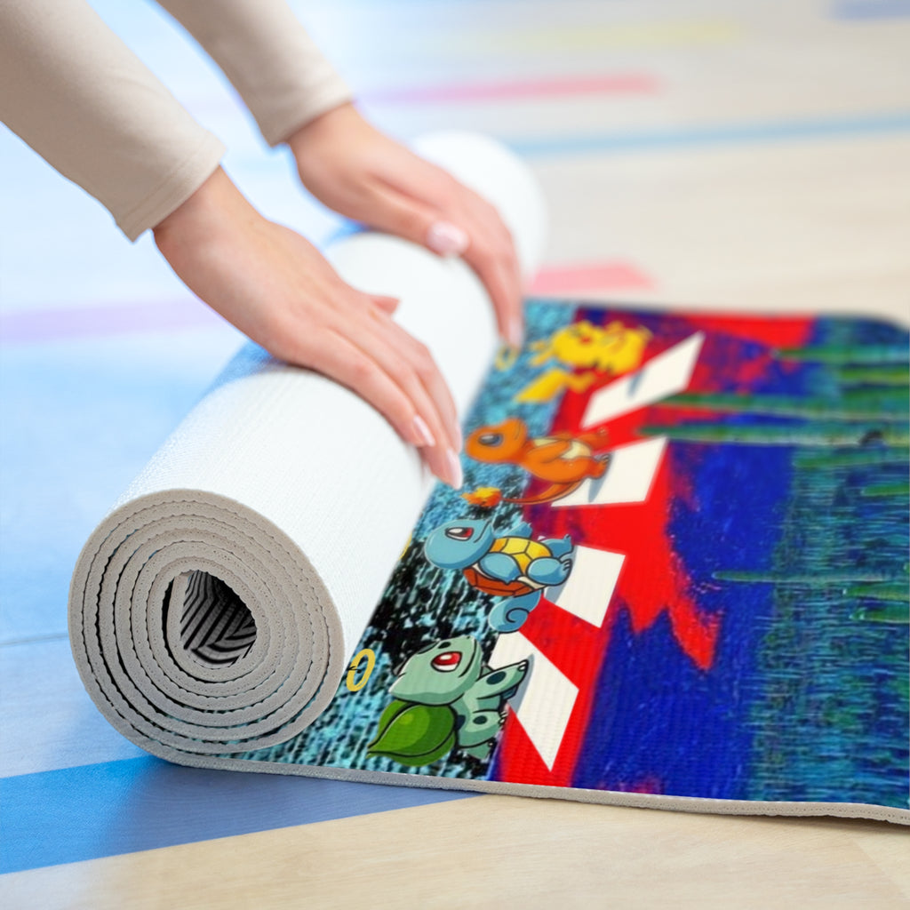 Colorful Foam Yoga Mat for Mindfulness & Fitness, Meditation Mat, Unique Exercise Mat, Yoga Gifts, Home Workout Gear