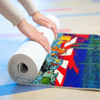 Colorful Foam Yoga Mat for Mindfulness & Fitness, Meditation Mat, Unique Exercise Mat, Yoga Gifts, Home Workout Gear