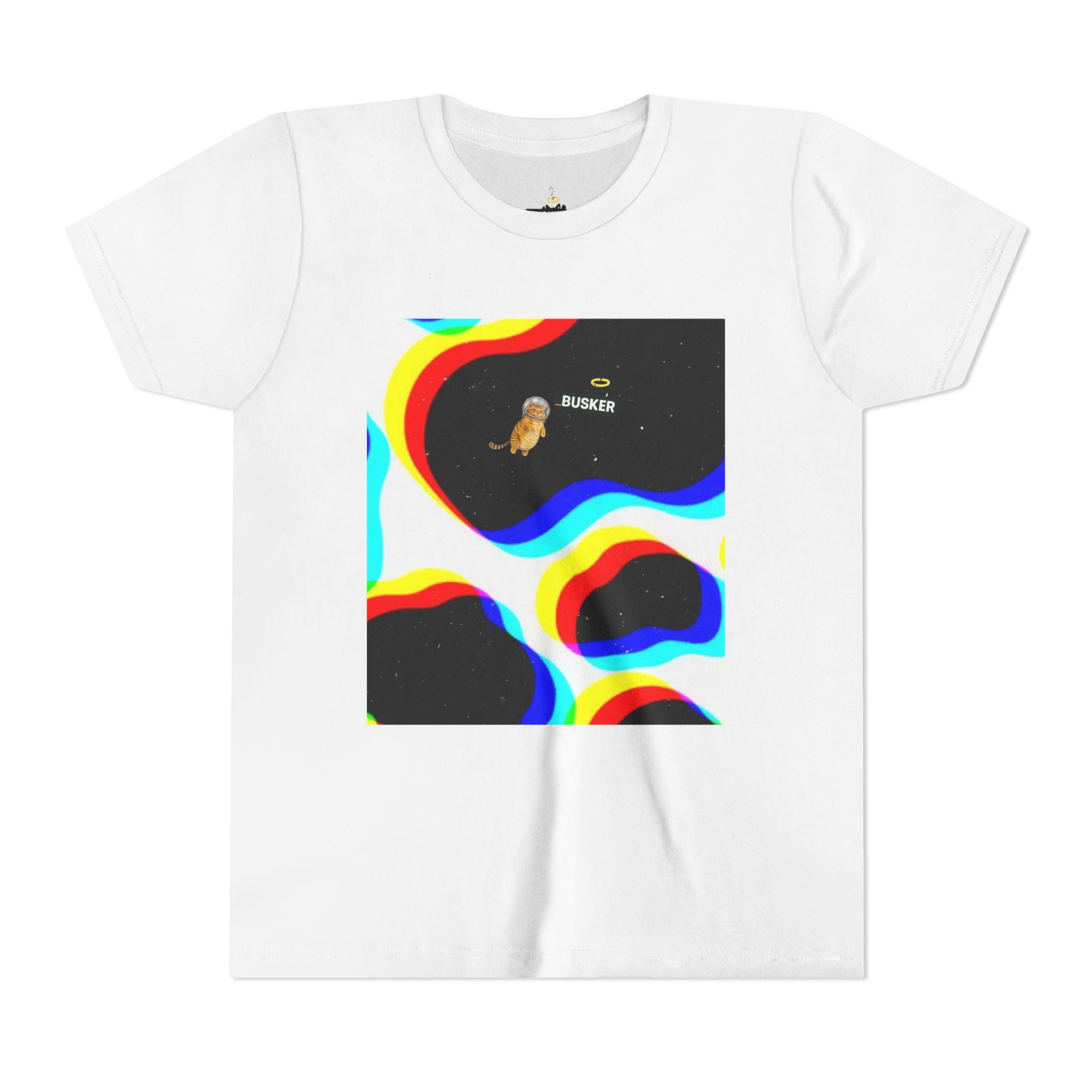 Youth Short Sleeve Tee with Colorful Design, Playful T-Shirt for Kids, Fun Gift for Birthdays, Trendy Casual Wear, Summer Fashion