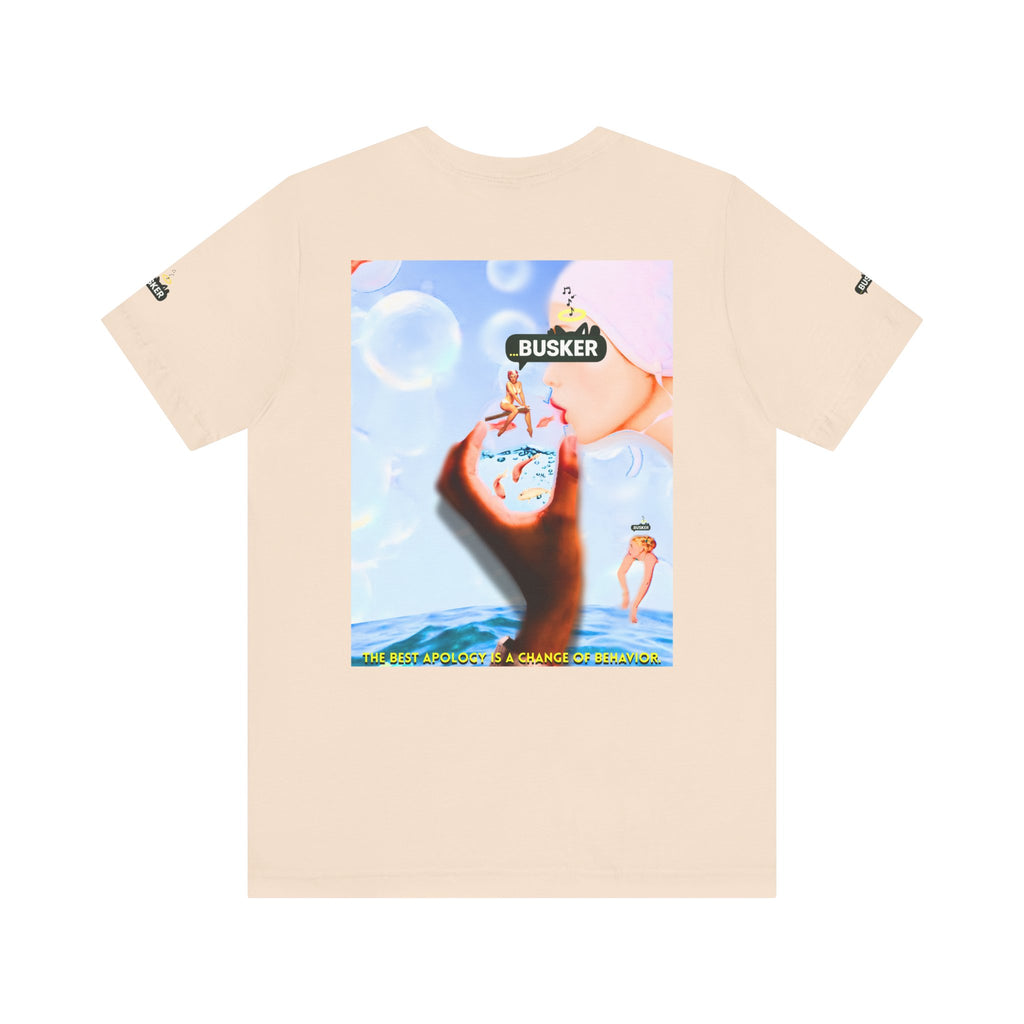 Busker Vibe Unisex Jersey Tee – Colorful Artistic Design for Summer Fun