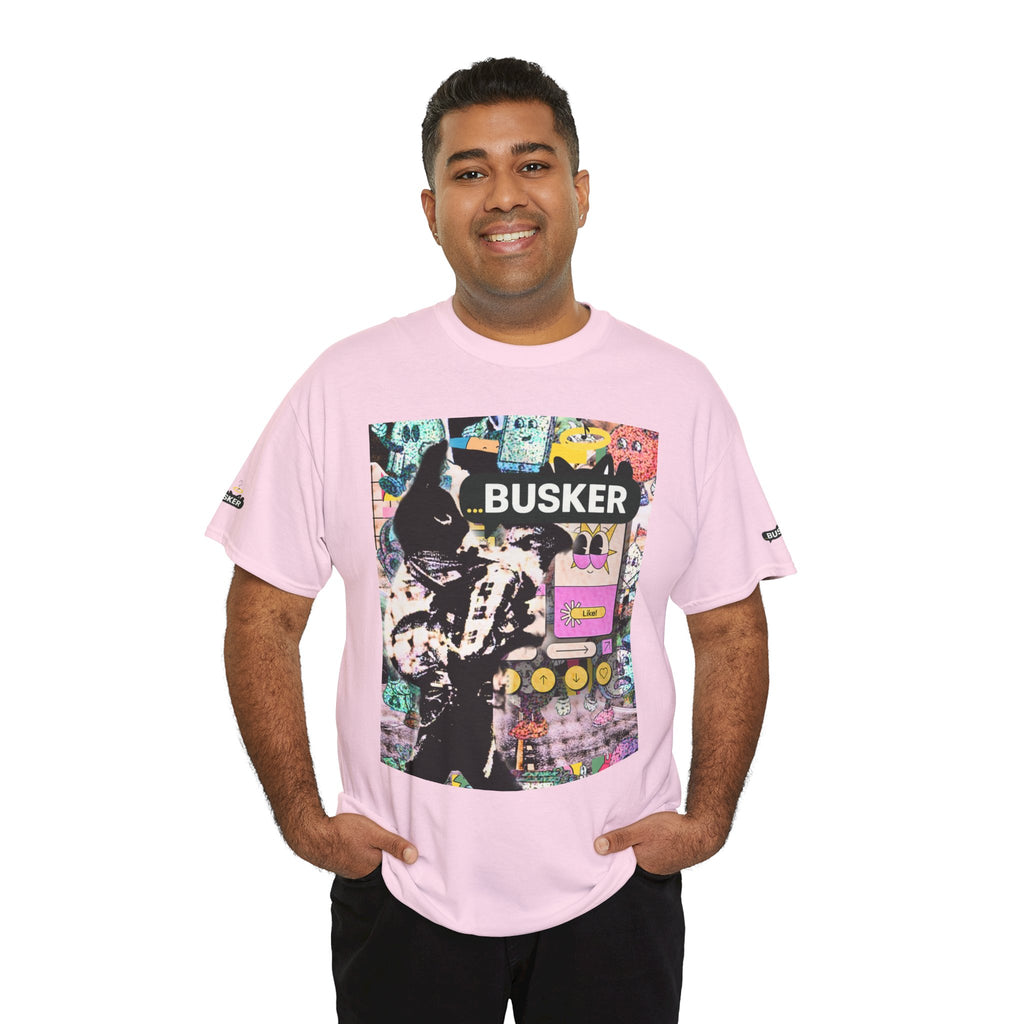 Grunge Art Busker Unisex Heavy Cotton Tee