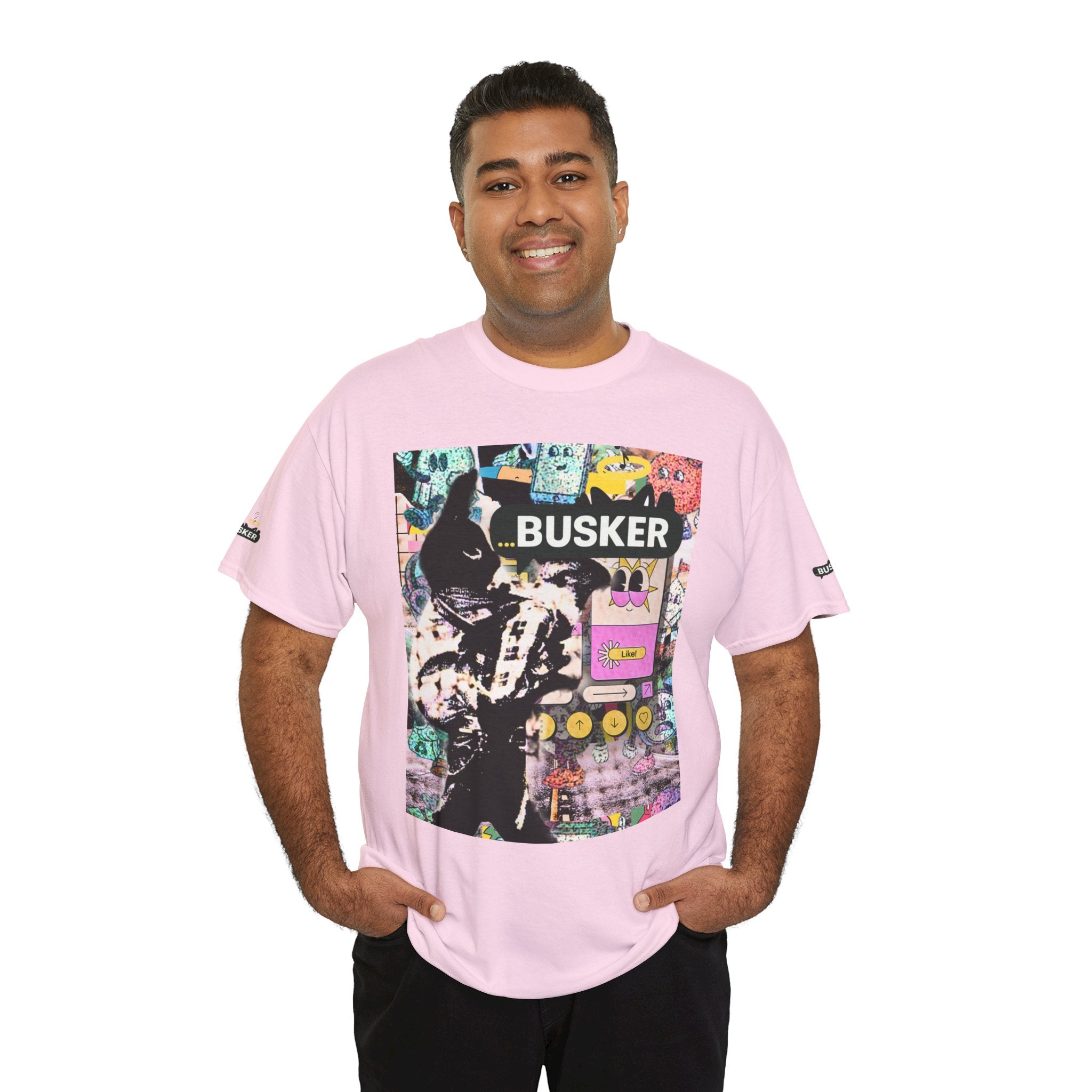 Grunge Art Busker Unisex Heavy Cotton Tee