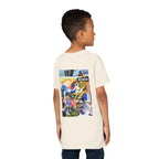 Colorful Youth Short Sleeve Tee - "Busker" Graphic Art Top
