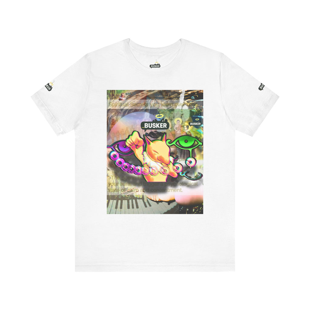 Vibrant Busker Art Tee for Creative Souls
