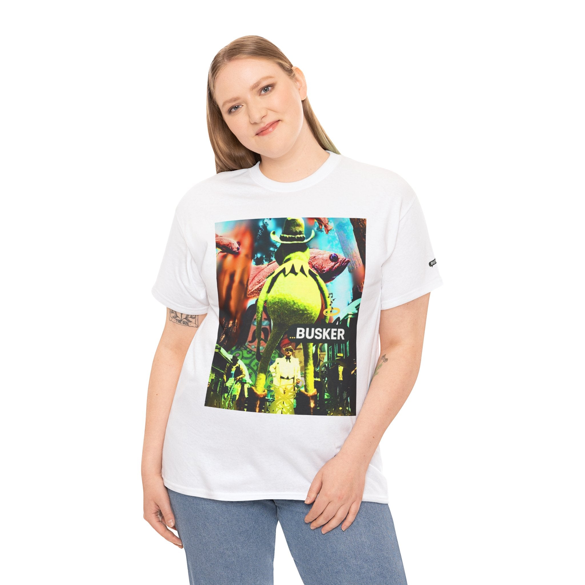 Busker Graphic Vintage Unisex Heavy Cotton Tee