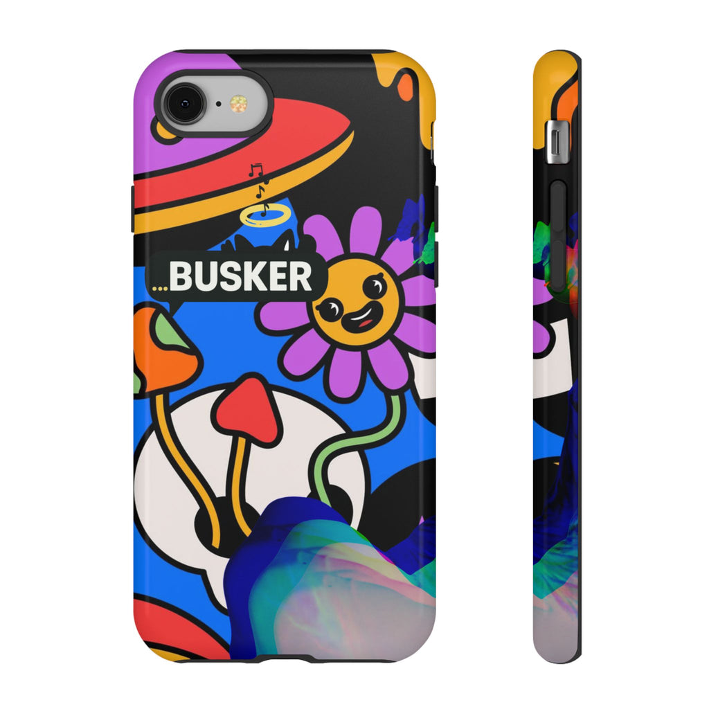 Colorful Phone Case, Cute Phone Accessories, Gift for Music Lovers, Fun Tech Gear, Unique Floral Design Case