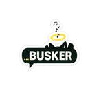 Copy of Busker Die-Cut Transparent Outdoor Sticker - Perfect for Decor, Gifts, Festivals, Musicians, and Car Enthusiasts