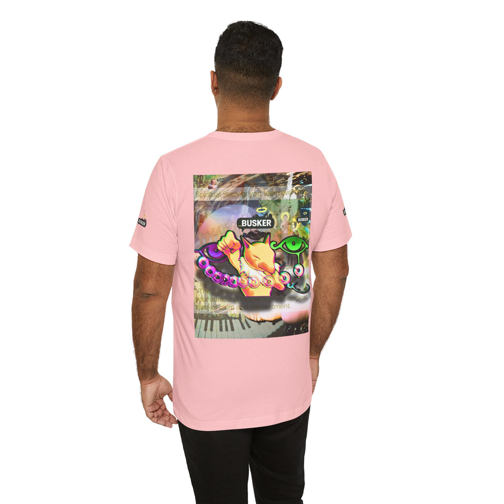 Vibrant Busker Art Tee for Creative Souls