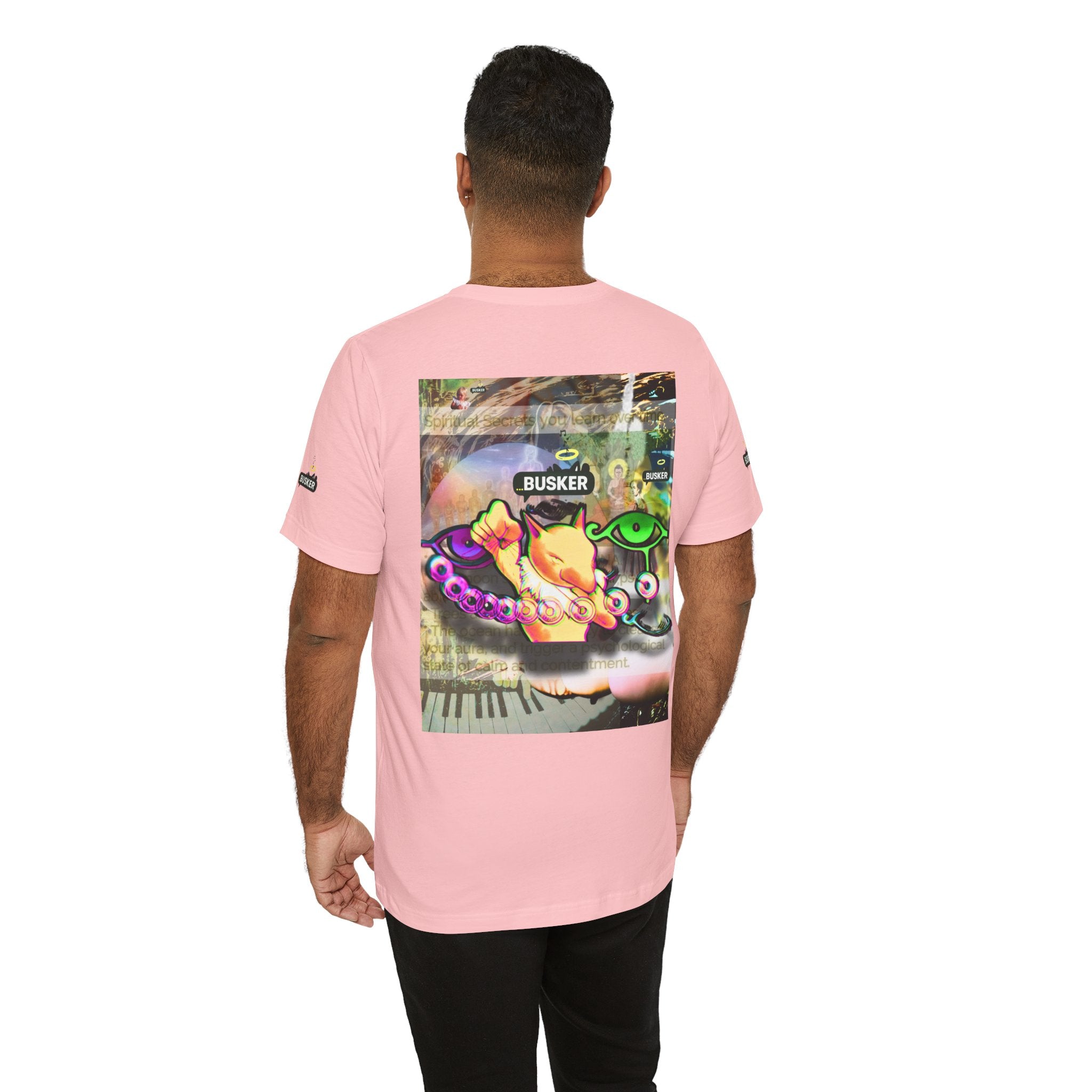 Vibrant Busker Art Tee for Creative Souls