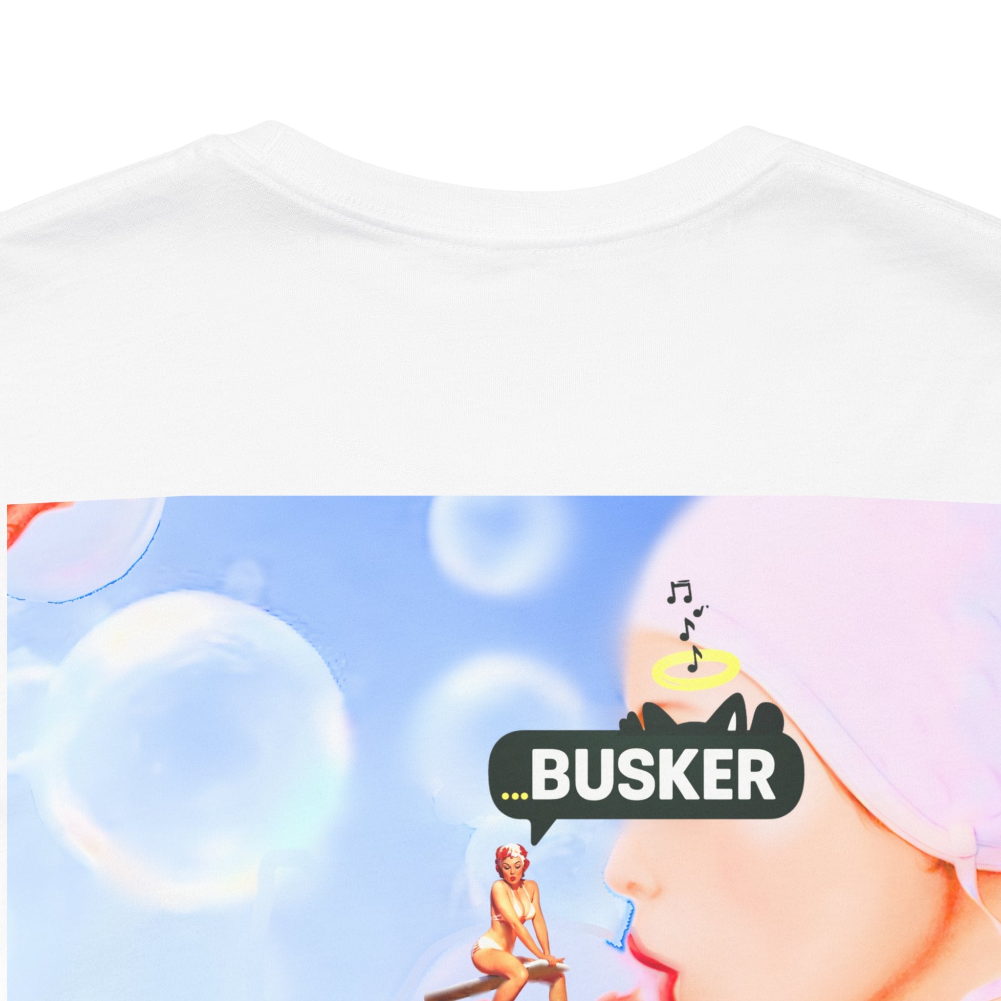 Busker Vibe Unisex Jersey Tee – Colorful Artistic Design for Summer Fun