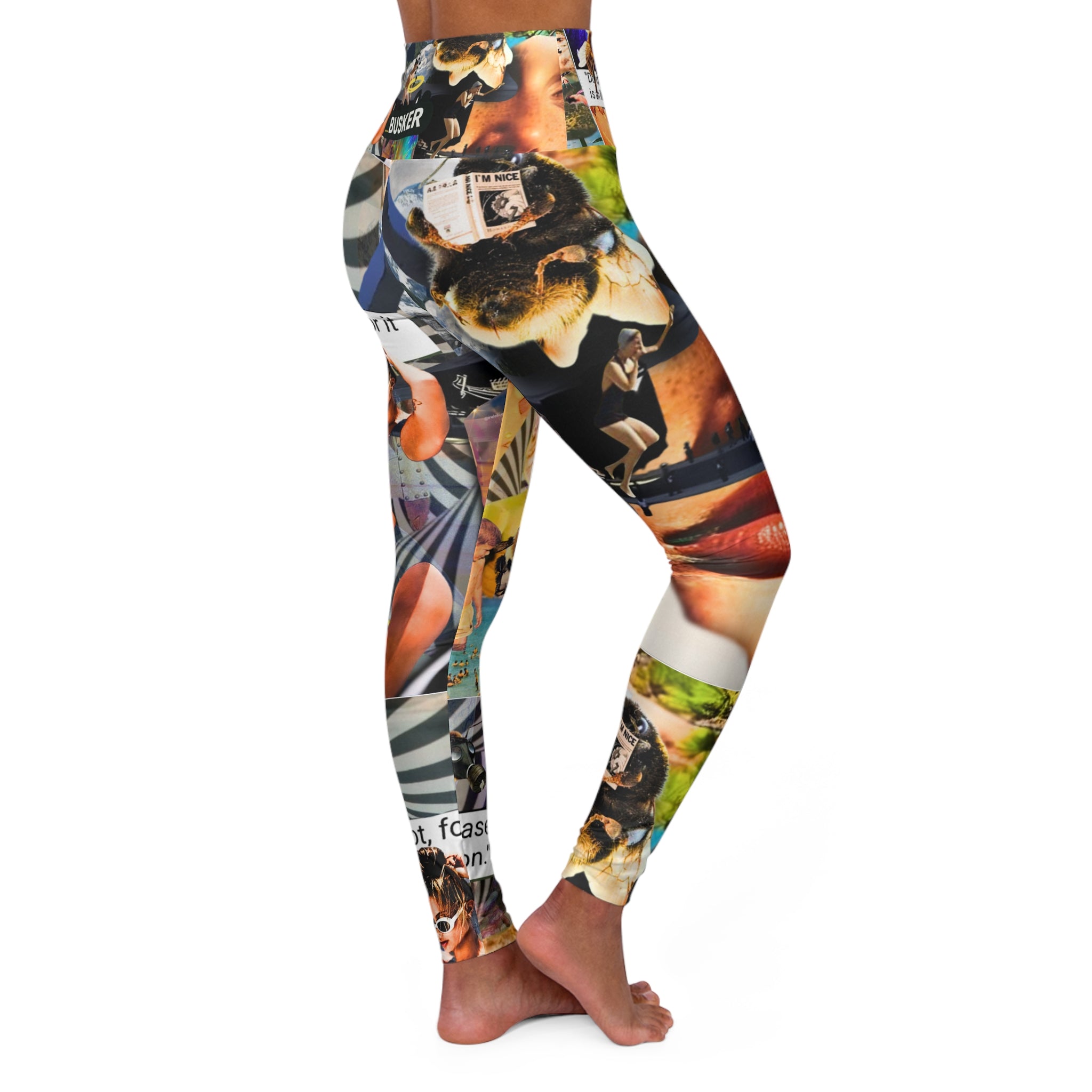 High Waisted Yoga Leggings (AOP)