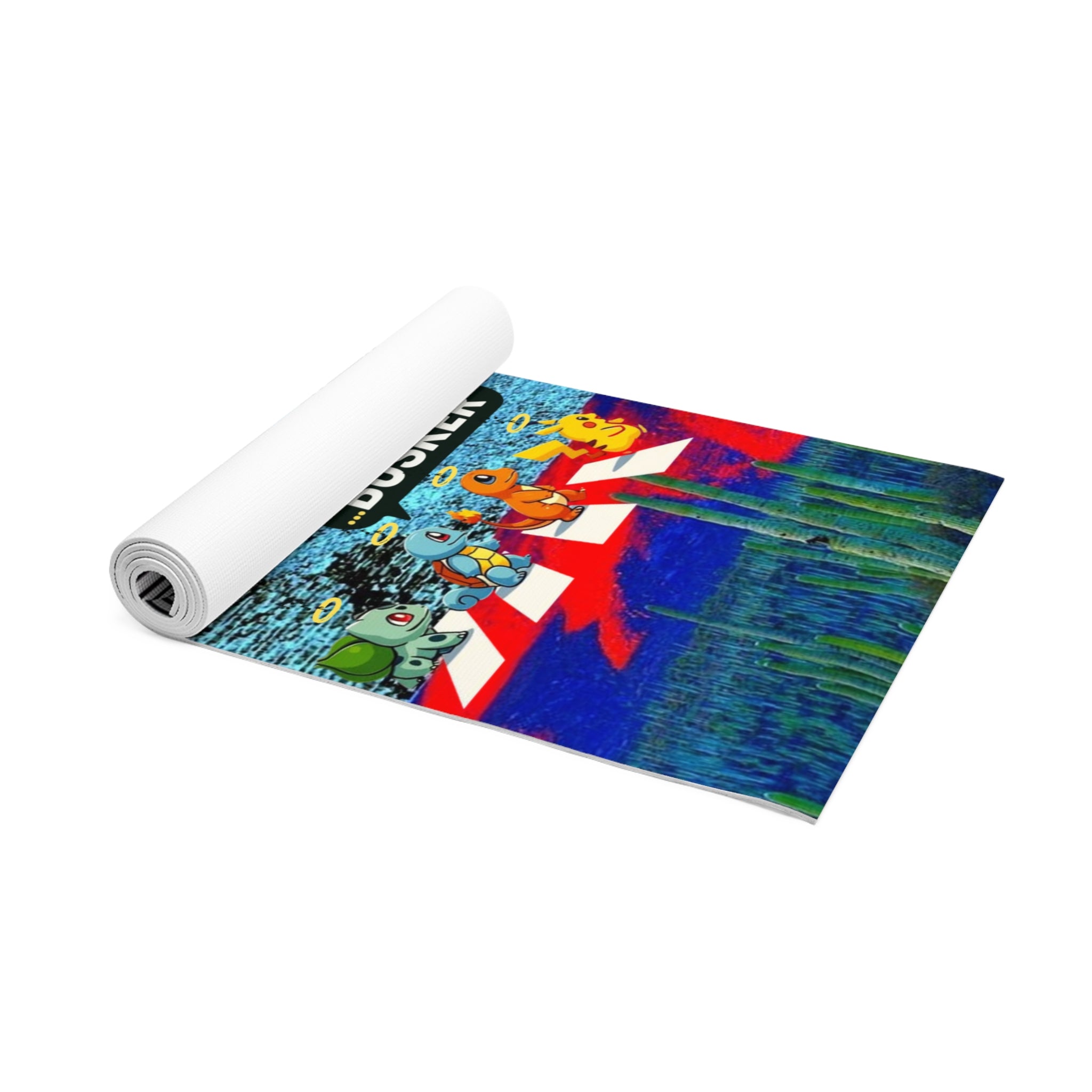 Colorful Foam Yoga Mat for Mindfulness & Fitness, Meditation Mat, Unique Exercise Mat, Yoga Gifts, Home Workout Gear