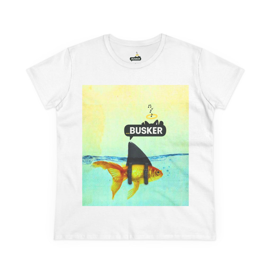 Busker Graphic Tee for Music Lovers, Comfortable Cotton Shirt, Gift for Musicians, Everyday Casual Wear, Concert Attire, Summer Fashion