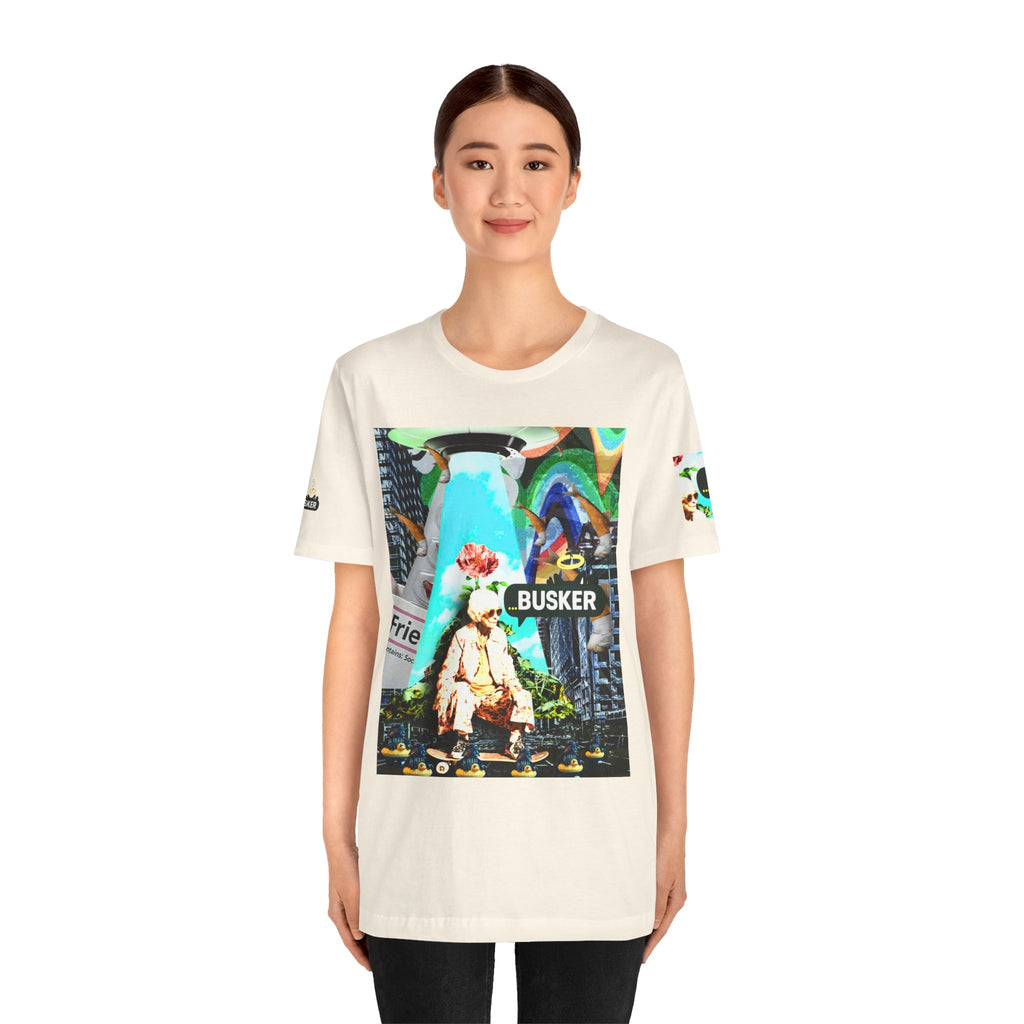 Street Art Busker Tee - Unisex Graphic Short Sleeve Shirt