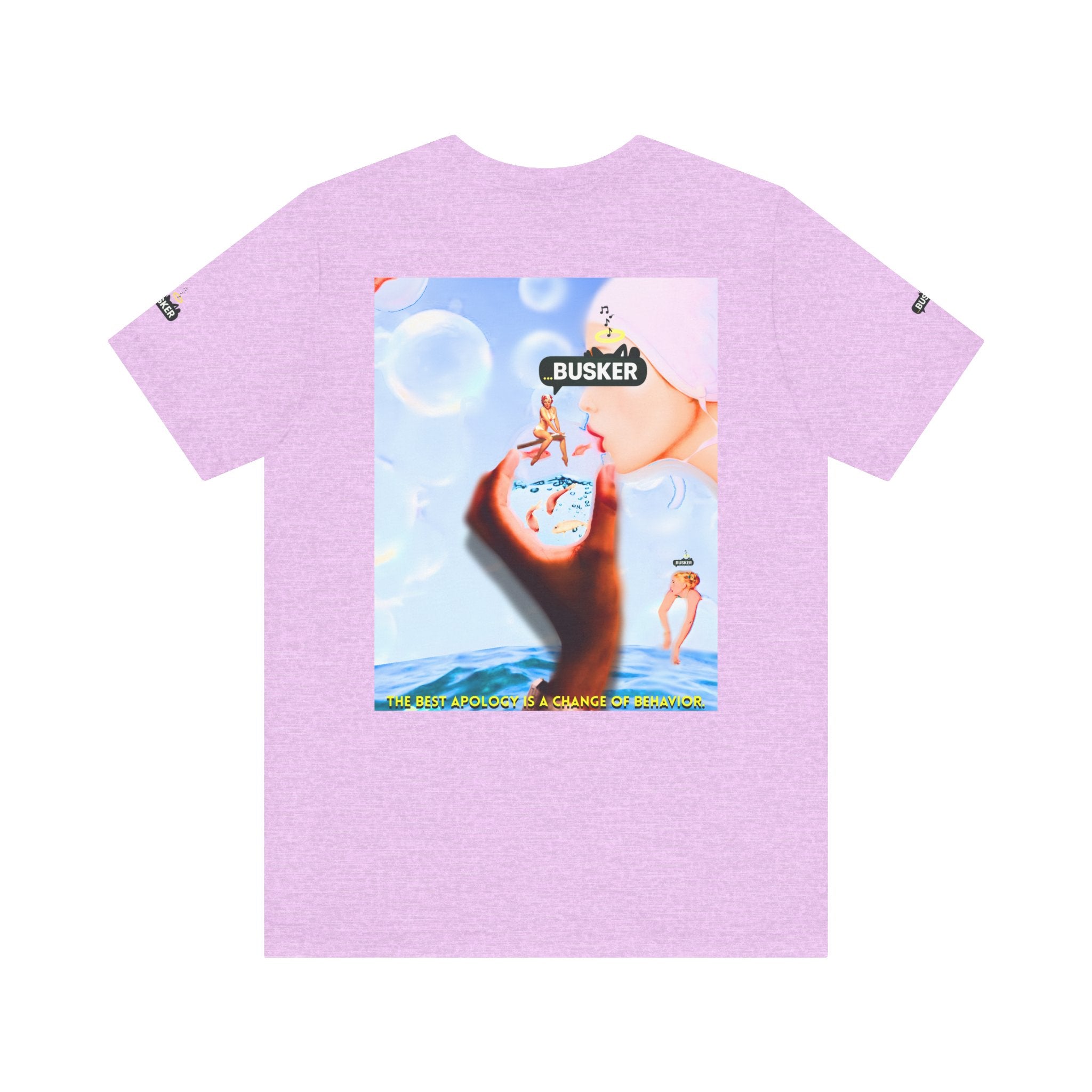 Busker Vibe Unisex Jersey Tee – Colorful Artistic Design for Summer Fun