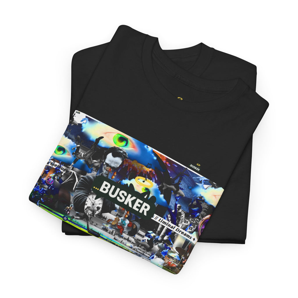 Busker Graphic Tee — Vintage Street Music Poster T‑Shirt