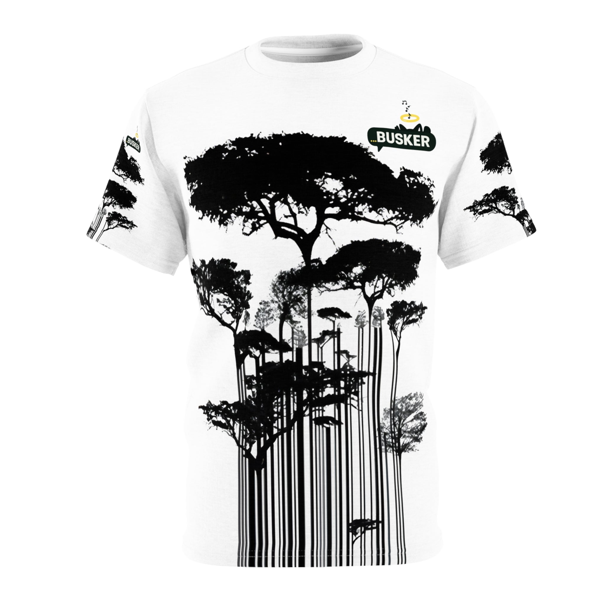 Stylish Nature-Inspired Unisex Tee, AOP T-Shirt for Outdoorsy People, Tree Lover Gift, Casual Streetwear, Eco-Friendly Fashion