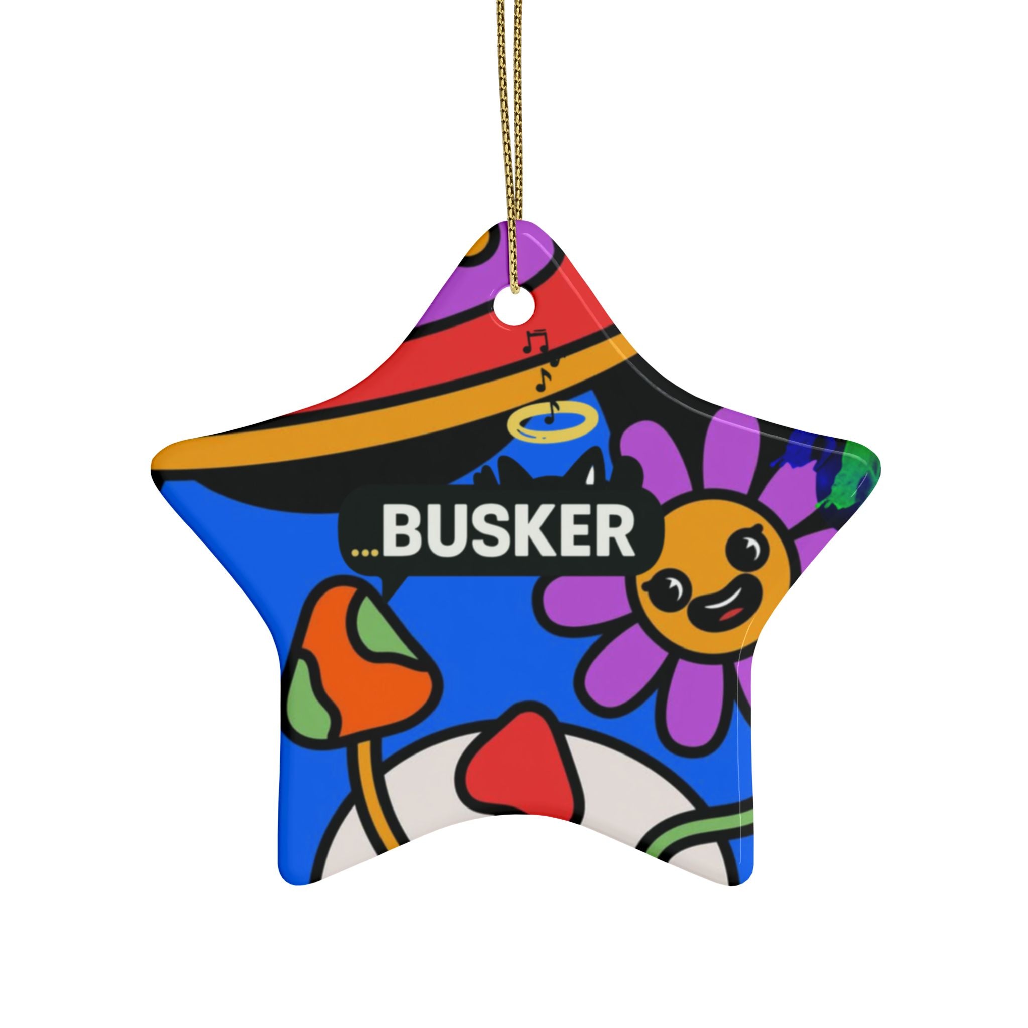 Colorful Heart-Shaped Ceramic Ornaments, Fun Holiday Decor, Unique Gifts, Festive Tree Decorations, Vibrant Art for Celebrations