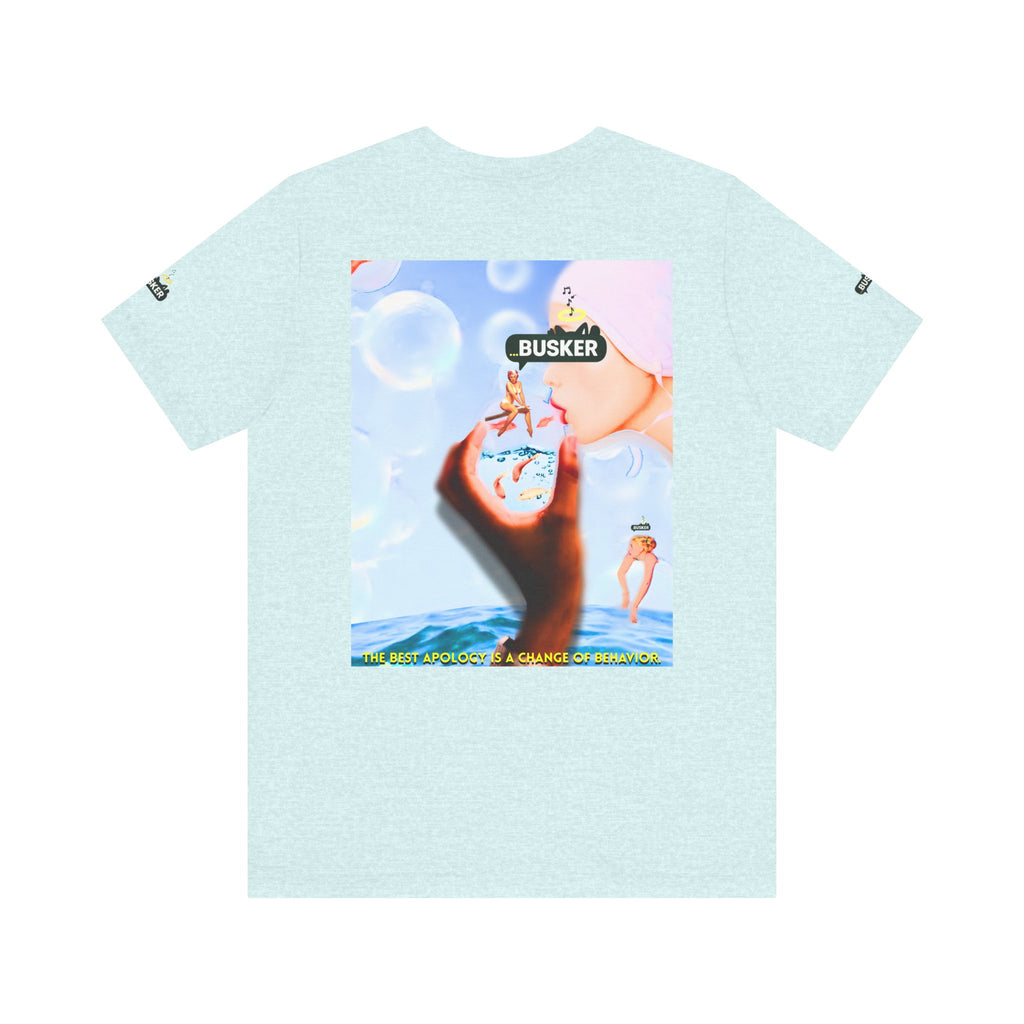 Busker Vibe Unisex Jersey Tee – Colorful Artistic Design for Summer Fun