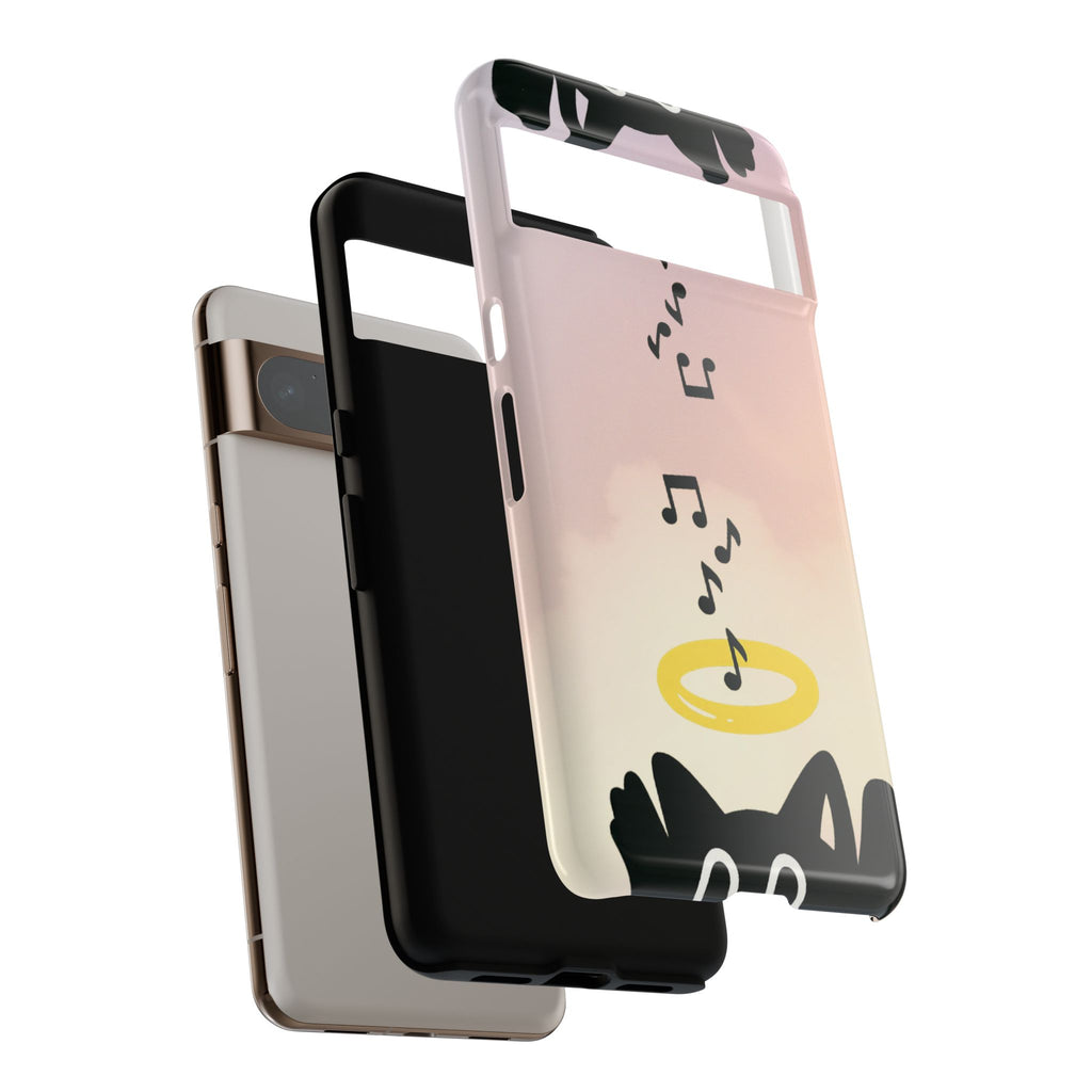 Cute Animal Phone Case, Tough Phone Cover for Pet Lovers, Gifts for Birthdays, Holidays, Music Lovers, Fun Tech Accessories