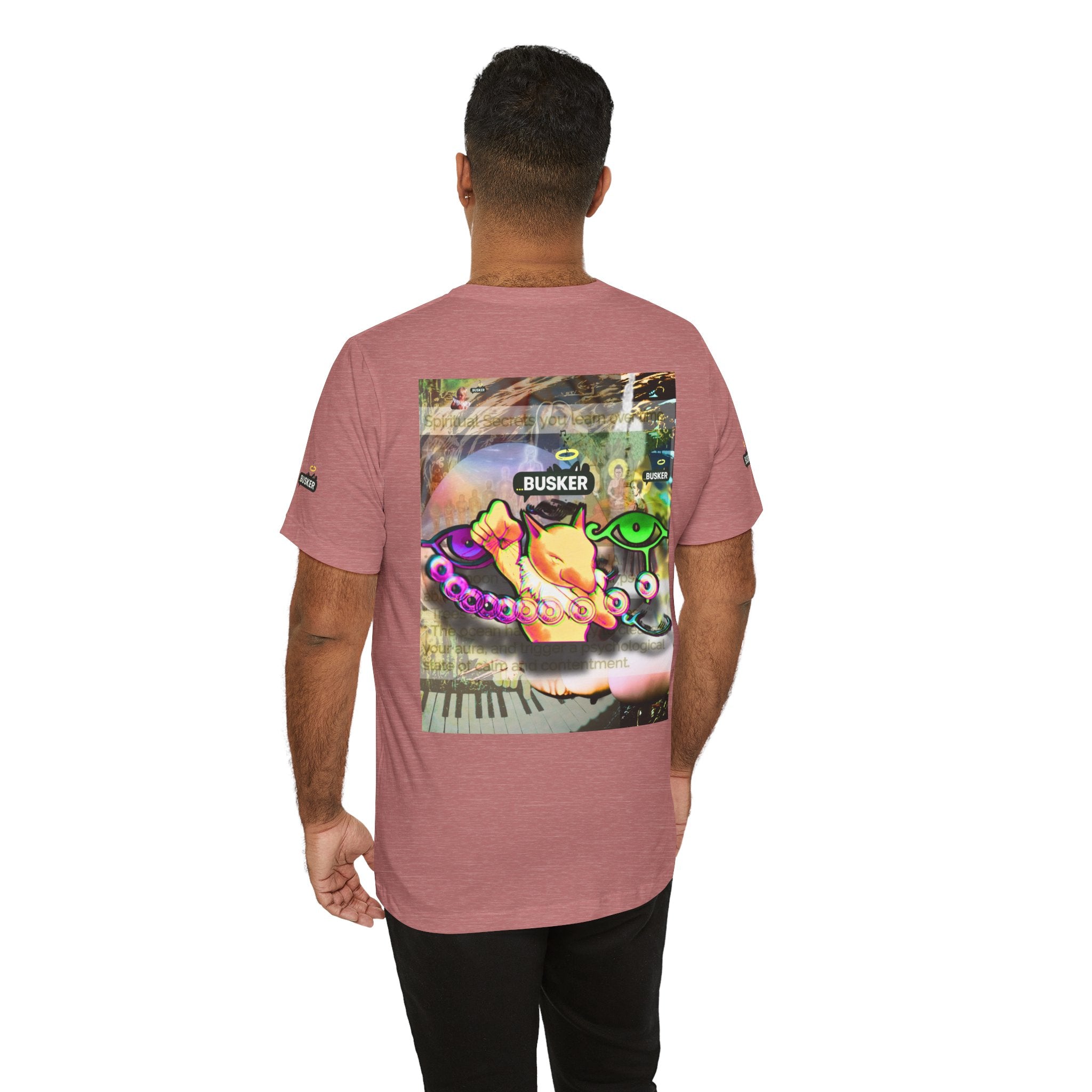 Vibrant Busker Art Tee for Creative Souls