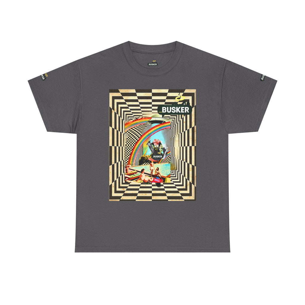 Retro Busker Graphic Tee - Unisex Heavy Cotton