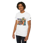 Artistic Unisex Heavy Cotton Tee - Vibrant Busker Design