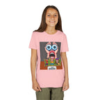 Youth Graphic Tee, Fun and Quirky Design for Creative Kids, Perfect for Birthdays, Everyday Wear, or Art Lovers