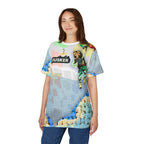 Colorful Unisex Cut & Sew Tee - 'BUSKER' Graphic Design for Creative Souls