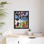 Busker Collage Matte Canvas Print — Framed Multi‑Color Wall Art