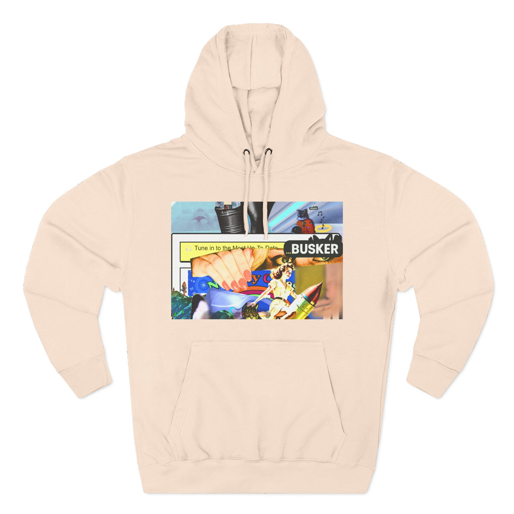 Three-Panel Fleece Hoodie