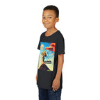 Busker Youth Short Sleeve Tee, Fun Summer Tee, Music Lover Gift, Kids Graphic T-Shirt, Festival Outfit, Creative Gift Idea