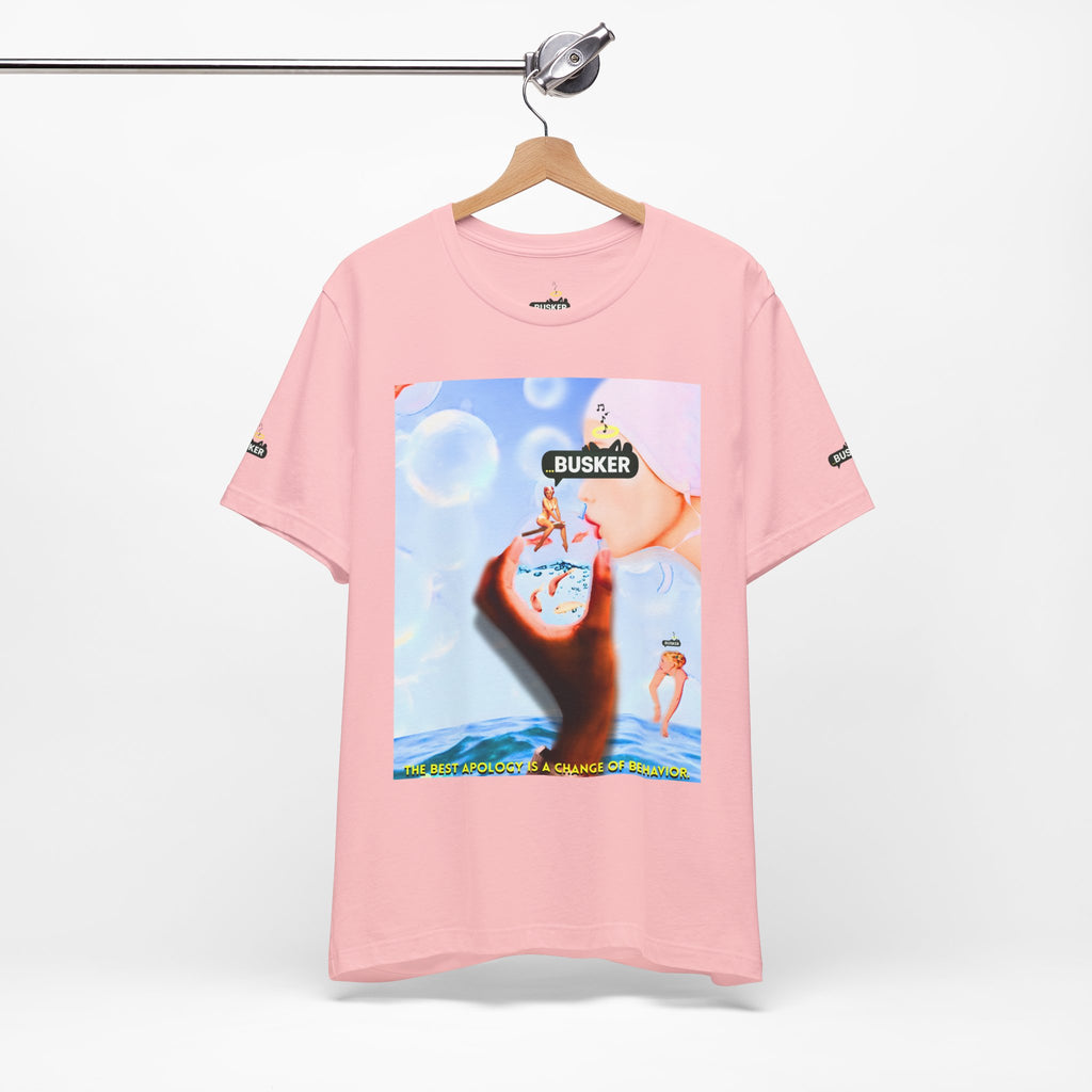 Busker Vibe Unisex Jersey Tee – Colorful Artistic Design for Summer Fun