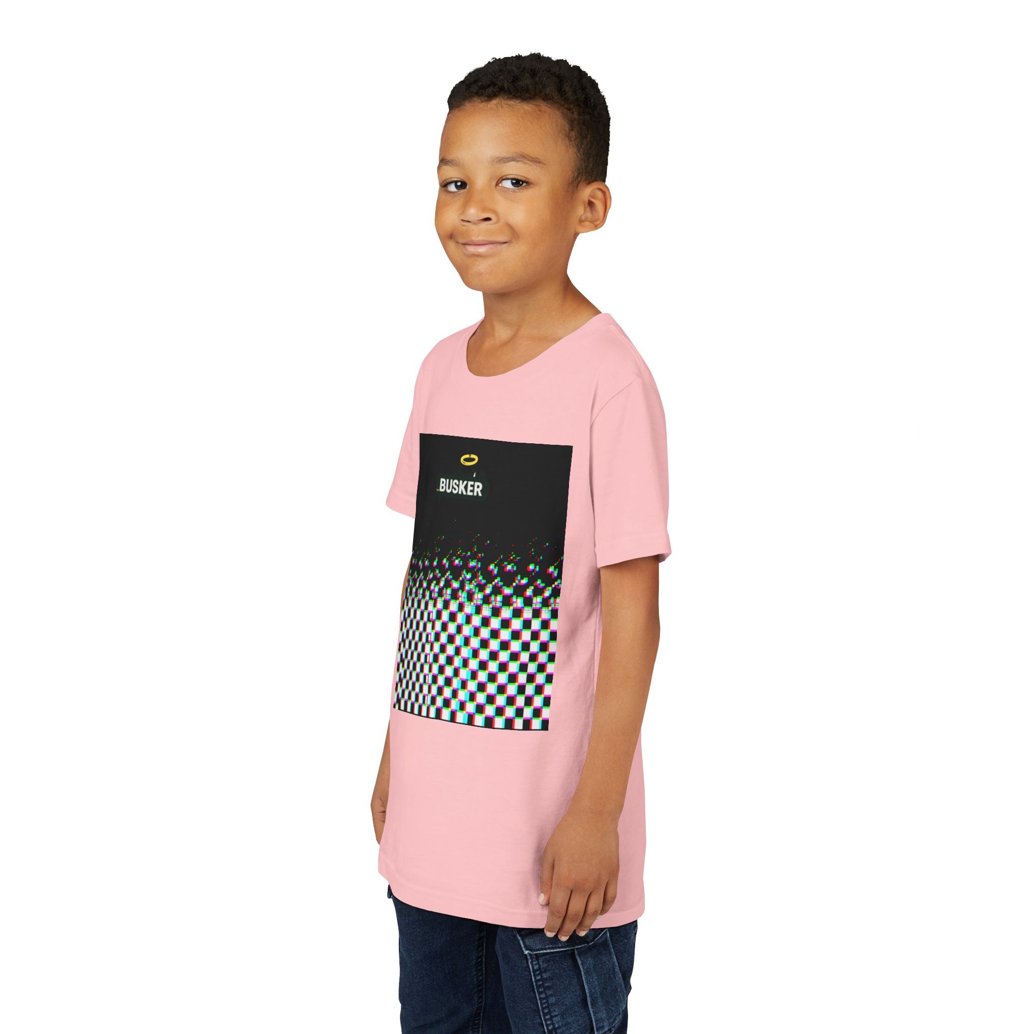 Cool Busker Youth Tee, Street Style Youth T-Shirt, Graphic Tee for Kids, Hipster Summer Shirt, Unique Gift for Young Musicians